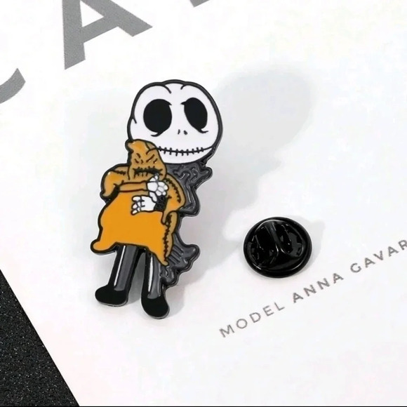 Jack skellington nightmare before Christmas Halloween collectors enamel pin bag - Picture 5 of 11